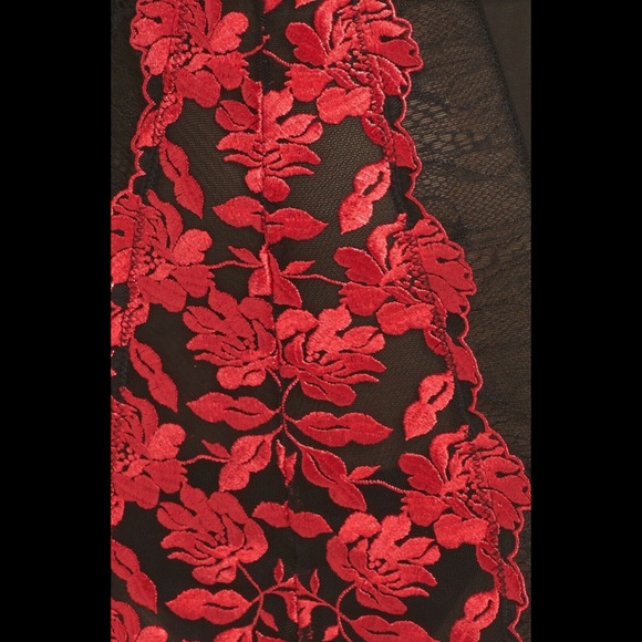 NEW $85 Ann Summers Padded Underwire Chemise in Black/Red‎ [SZ 8-10 D/DD ] - Picture 3 of 12